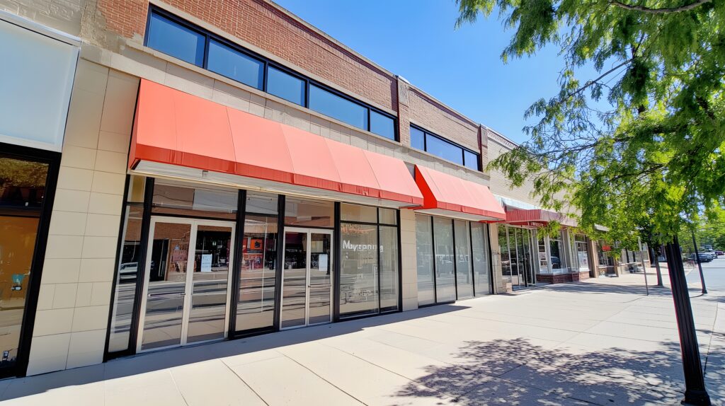 brick-building-with-large-storefront-red-awnings