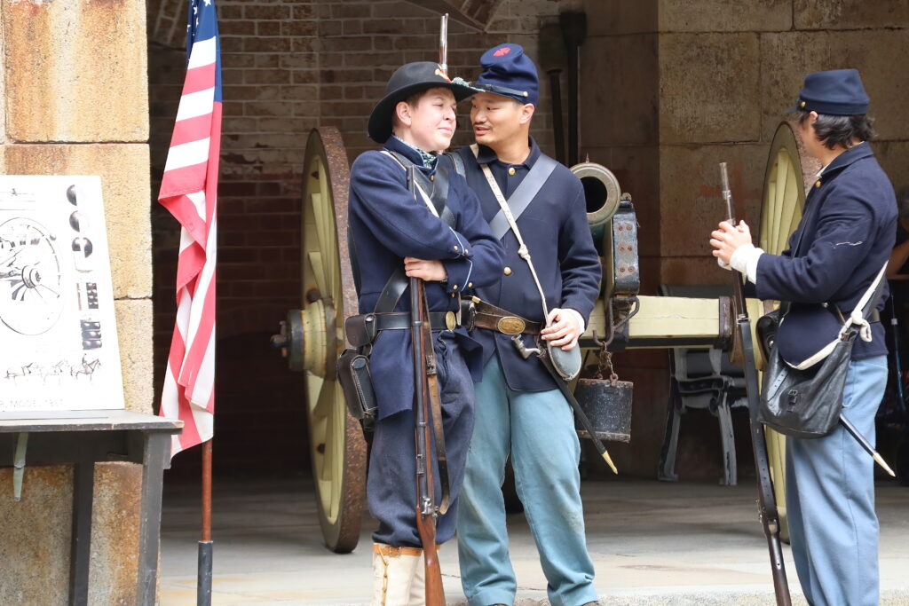 Civil War Reenactment,fort point, San francisco