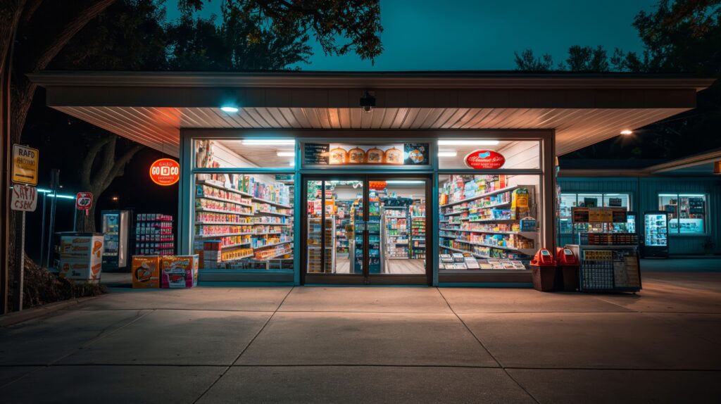 convenience store with essential items