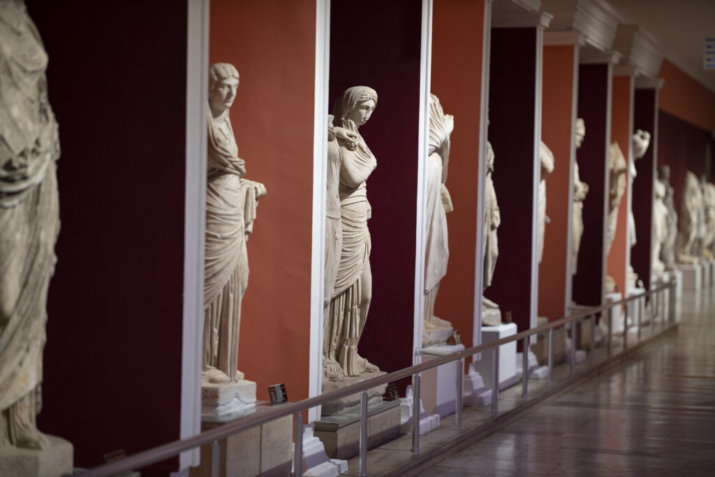 a historical statue from the roman period