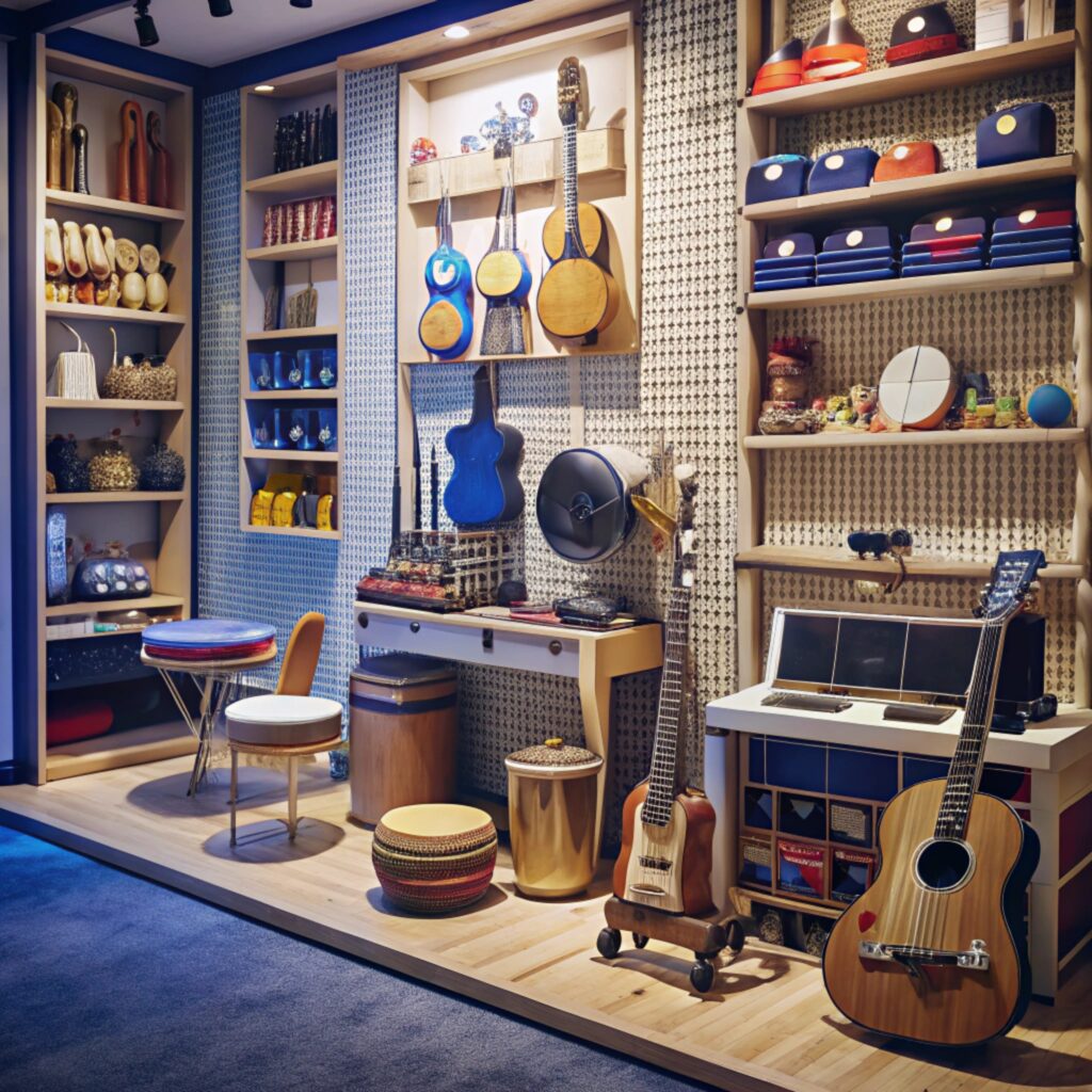 room-with-guitar-other-items-display