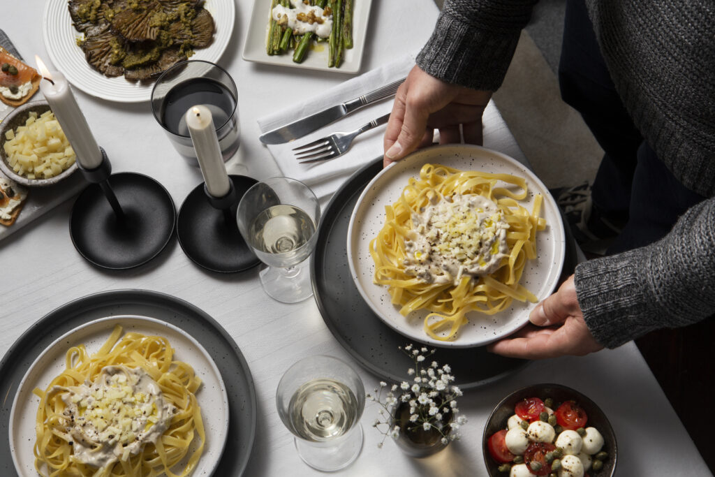 tasty-pasta-plate-top-view