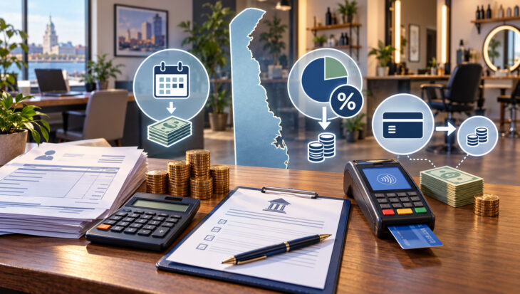 Delaware gross receipts tax for service businesses illustration